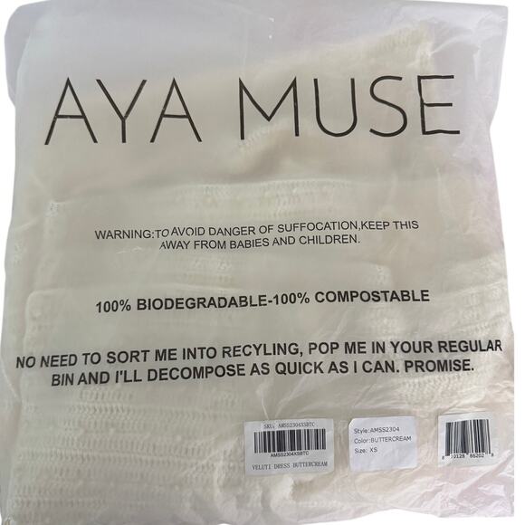 Aya Muse Veluti Embellished Crochet Maxi Dress crystal beaded 2 piece size XS - Picture 11 of 13